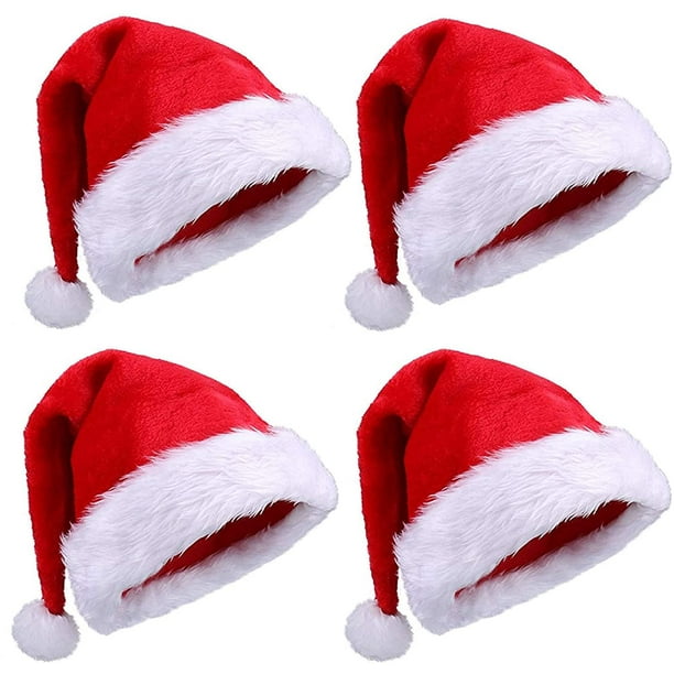 Red Christmas Hat Santa Claus Cap Family Adult/Child Xmas